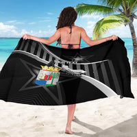 Custom Curacao Football Sarong Go La Familia Azul Black Style - Wonder Print Shop