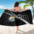 Custom Curacao Football Sarong Go La Familia Azul Black Style - Wonder Print Shop