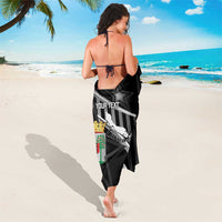 Custom Curacao Football Sarong Go La Familia Azul Black Style - Wonder Print Shop