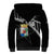 Custom Curacao Football Sherpa Hoodie Go La Familia Azul Black Style - Wonder Print Shop