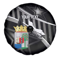 Custom Curacao Football Spare Tire Cover Go La Familia Azul Black Style - Wonder Print Shop