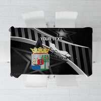 Custom Curacao Football Tablecloth Go La Familia Azul Black Style - Wonder Print Shop