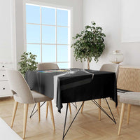 Custom Curacao Football Tablecloth Go La Familia Azul Black Style - Wonder Print Shop