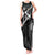 Custom Curacao Football Tank Maxi Dress Go La Familia Azul Black Style - Wonder Print Shop