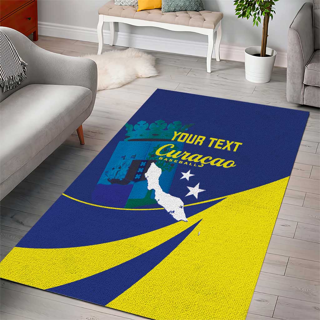 Custom Baseball Curacao Area Rug Go Champions Korsou Curve Vibes - Wonder Print Shop