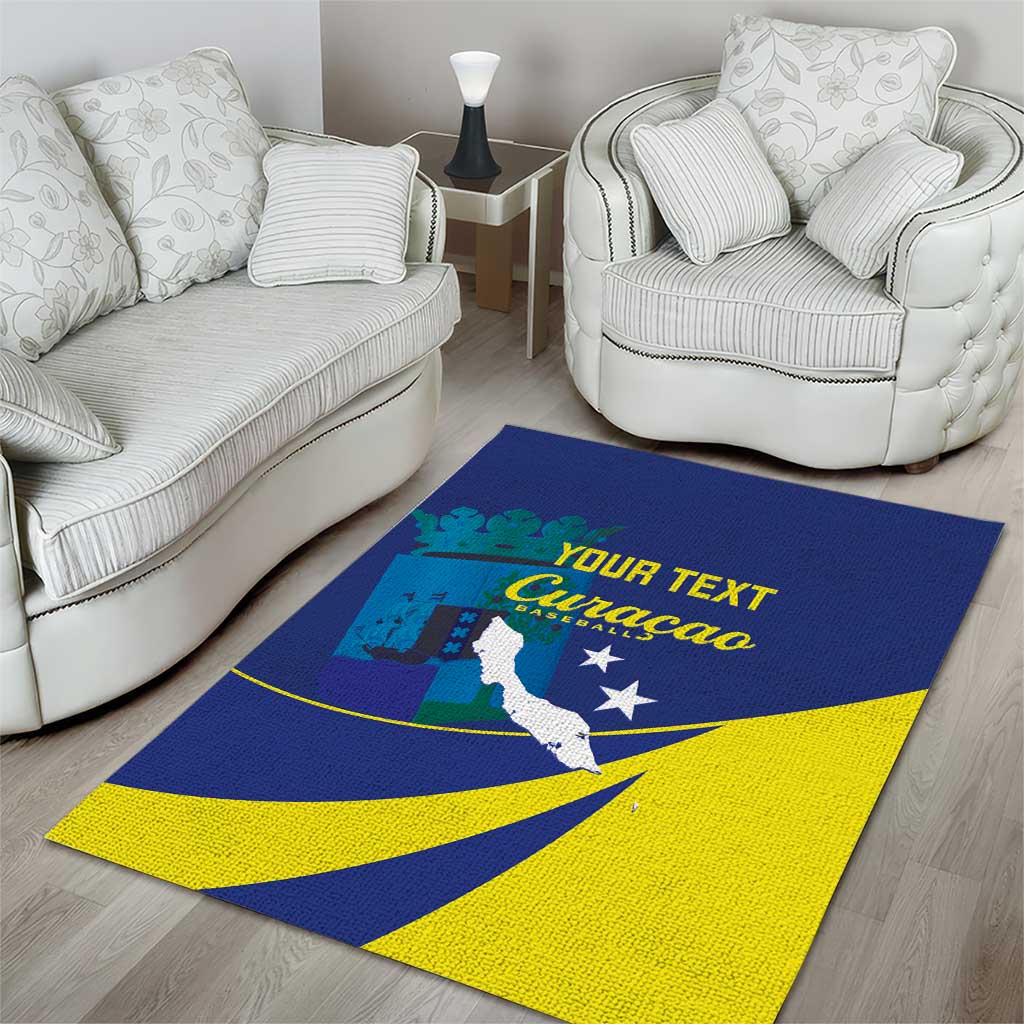 Custom Baseball Curacao Area Rug Go Champions Korsou Curve Vibes - Wonder Print Shop