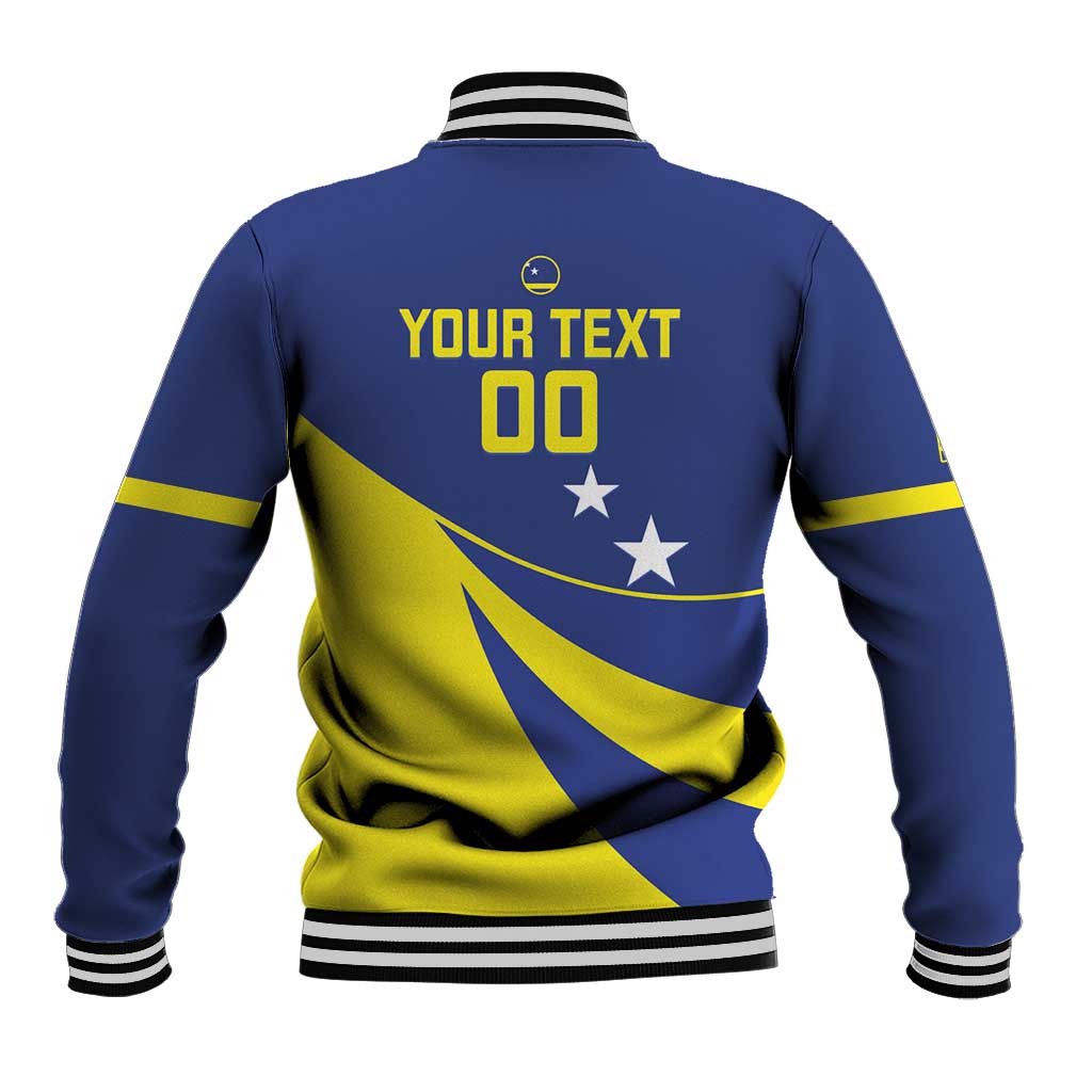 Custom Baseball Curacao Baseball Jacket Go Champions Korsou Curve Vibes - Wonder Print Shop
