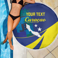 Custom Baseball Curacao Beach Blanket Go Champions Korsou Curve Vibes - Wonder Print Shop