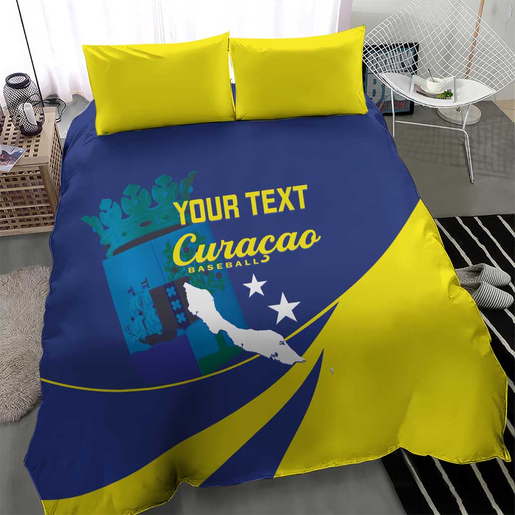 Custom Baseball Curacao Bedding Set Go Champions Korsou Curve Vibes - Wonder Print Shop