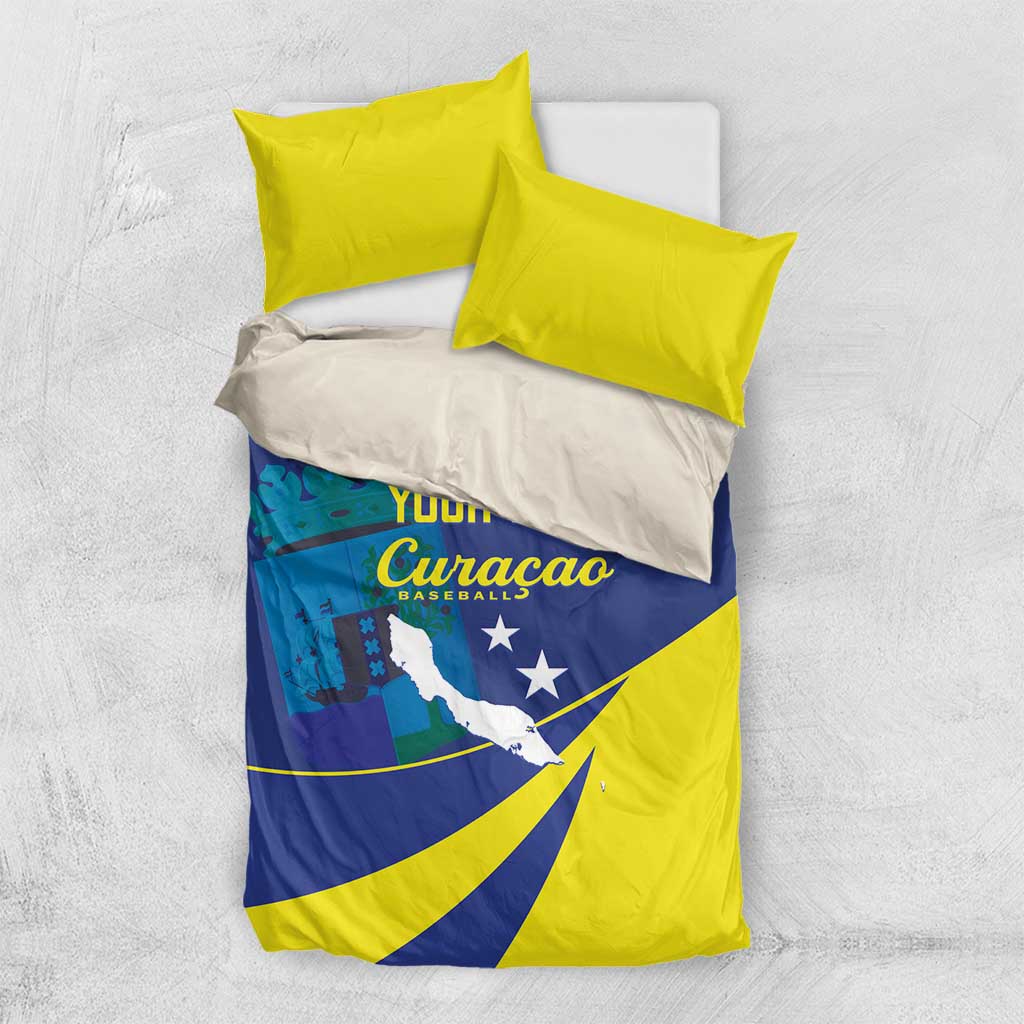 Custom Baseball Curacao Bedding Set Go Champions Korsou Curve Vibes - Wonder Print Shop