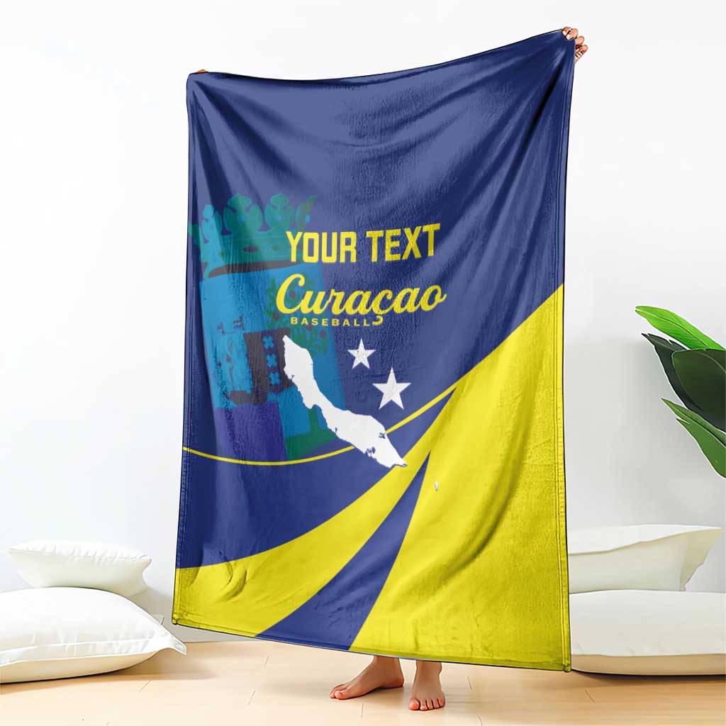 Custom Baseball Curacao Blanket Go Champions Korsou Curve Vibes - Wonder Print Shop