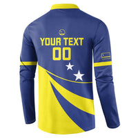 Custom Baseball Curacao Button Sweatshirt Go Champions Korsou Curve Vibes - Wonder Print Shop