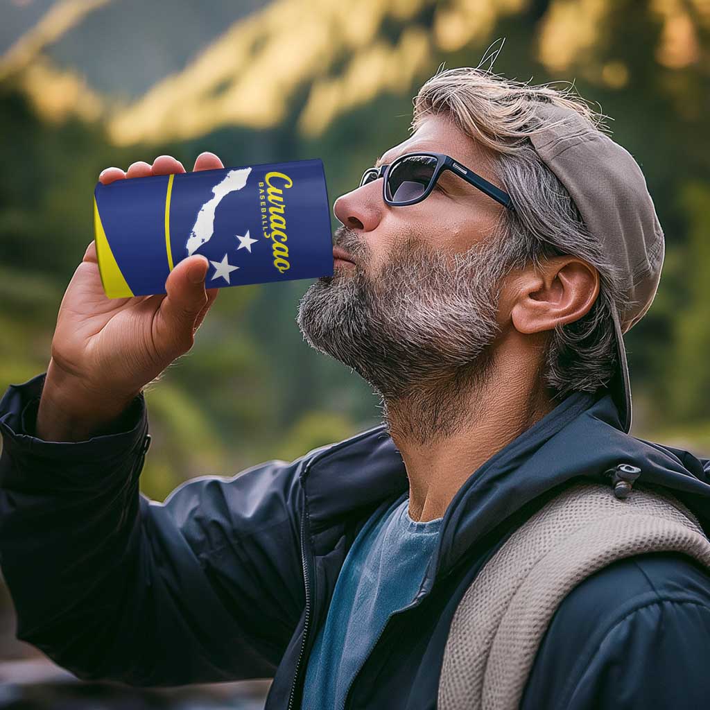 Custom Baseball Curacao 4 in 1 Can Cooler Tumbler Go Champions Korsou Curve Vibes - Wonder Print Shop