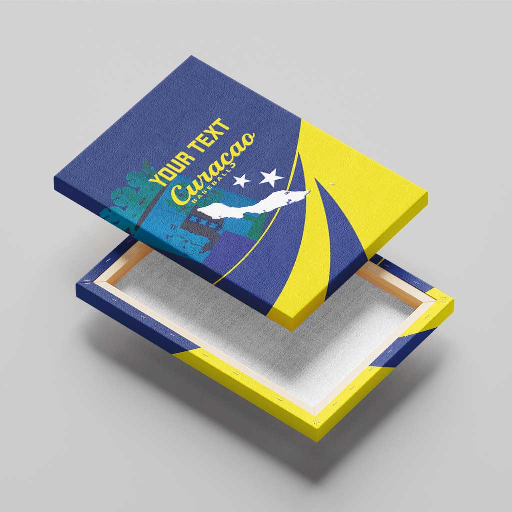 Custom Baseball Curacao Canvas Wall Art Go Champions Korsou Curve Vibes - Wonder Print Shop