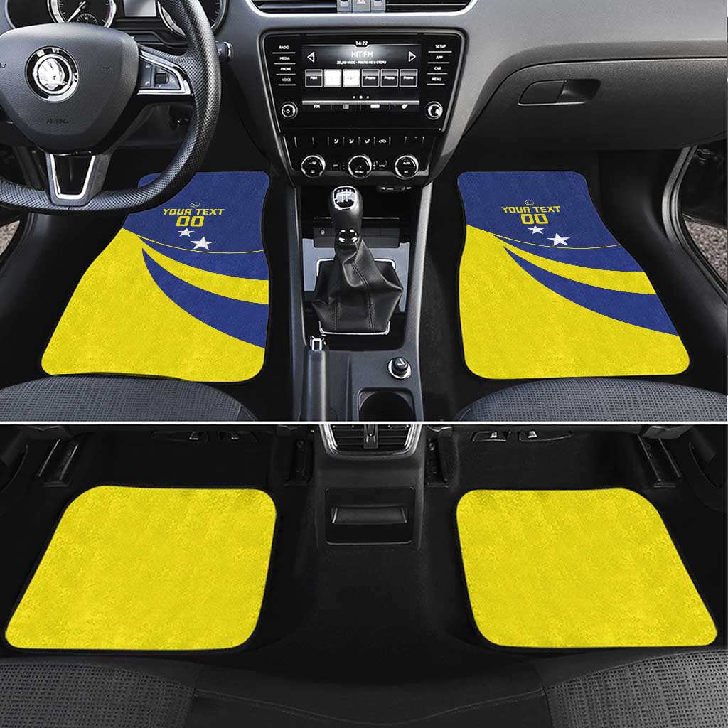 Custom Baseball Curacao Car Mats Go Champions Korsou Curve Vibes - Wonder Print Shop