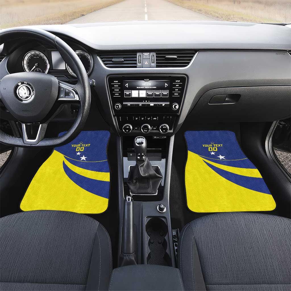 Custom Baseball Curacao Car Mats Go Champions Korsou Curve Vibes - Wonder Print Shop