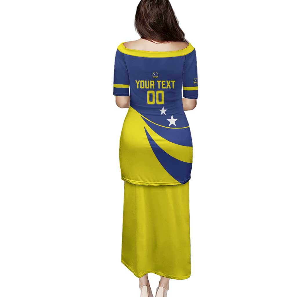 Custom Baseball Curacao Family Matching Puletasi and Hawaiian Shirt Go Champions Korsou Curve Vibes - Wonder Print Shop