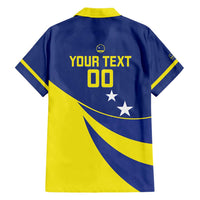 Custom Baseball Curacao Family Matching Short Sleeve Bodycon Dress and Hawaiian Shirt Go Champions Korsou Curve Vibes - Wonder Print Shop