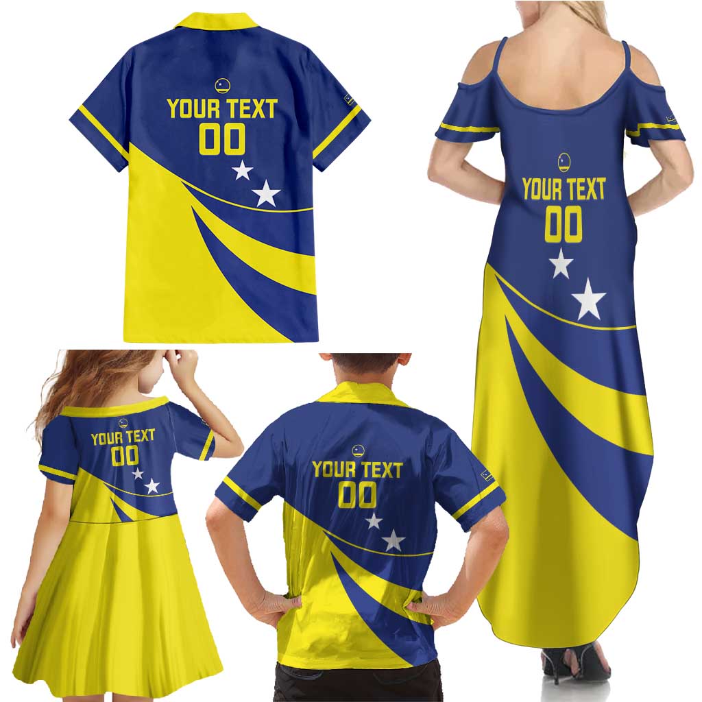 Custom Baseball Curacao Family Matching Summer Maxi Dress and Hawaiian Shirt Go Champions Korsou Curve Vibes - Wonder Print Shop