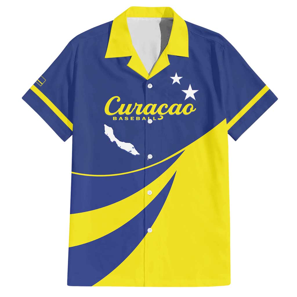 Custom Baseball Curacao Hawaiian Shirt Go Champions Korsou Curve Vibes - Wonder Print Shop