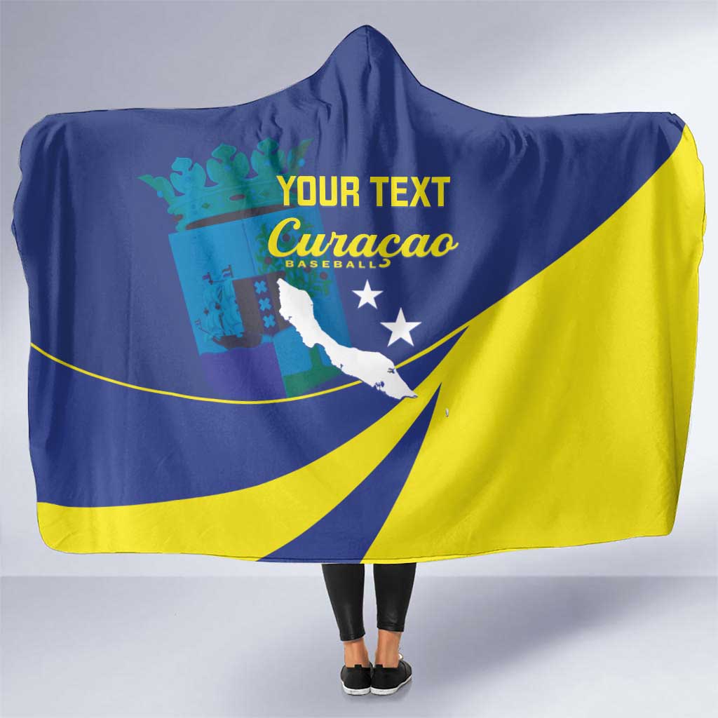 Custom Baseball Curacao Hooded Blanket Go Champions Korsou Curve Vibes - Wonder Print Shop