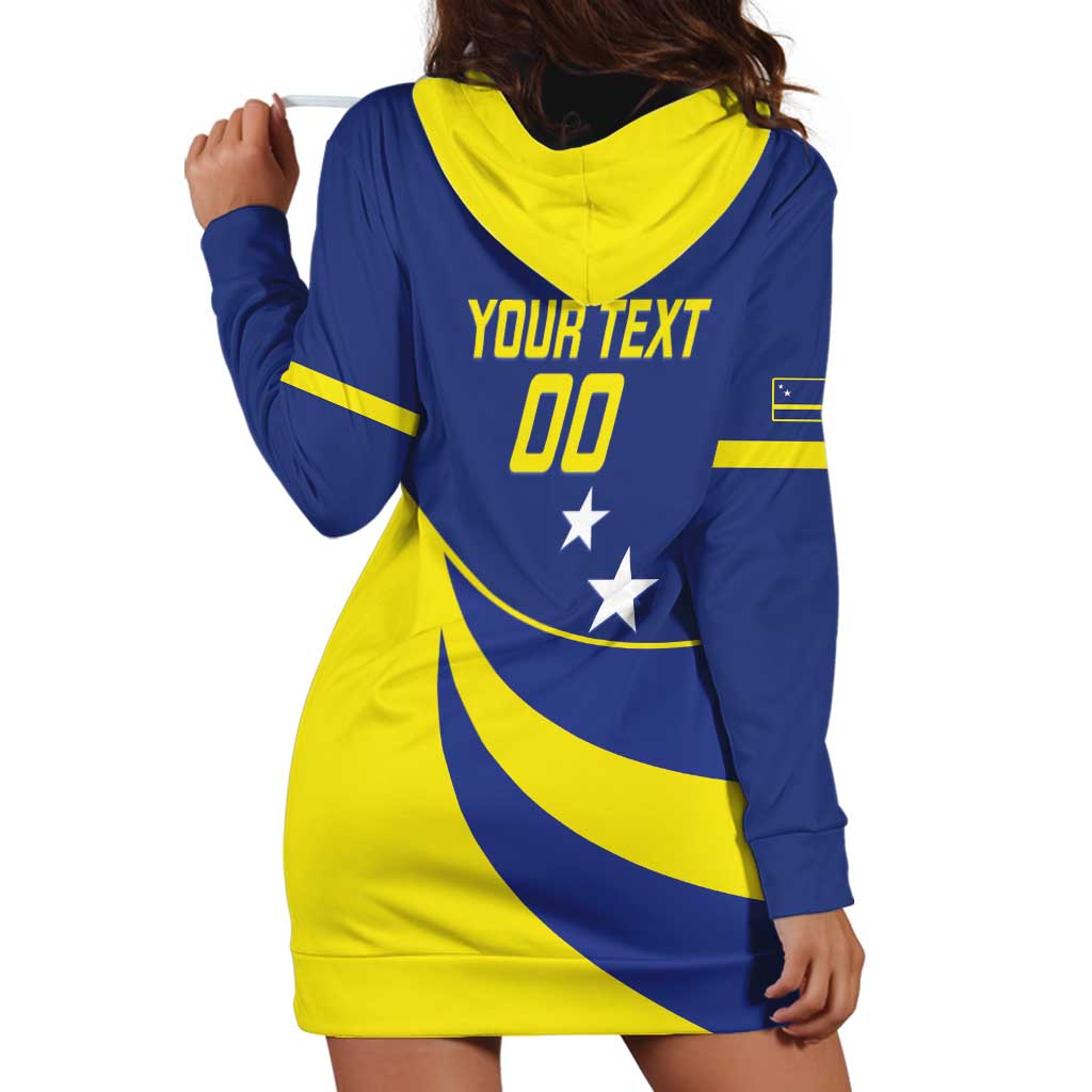 Custom Baseball Curacao Hoodie Dress Go Champions Korsou Curve Vibes - Wonder Print Shop