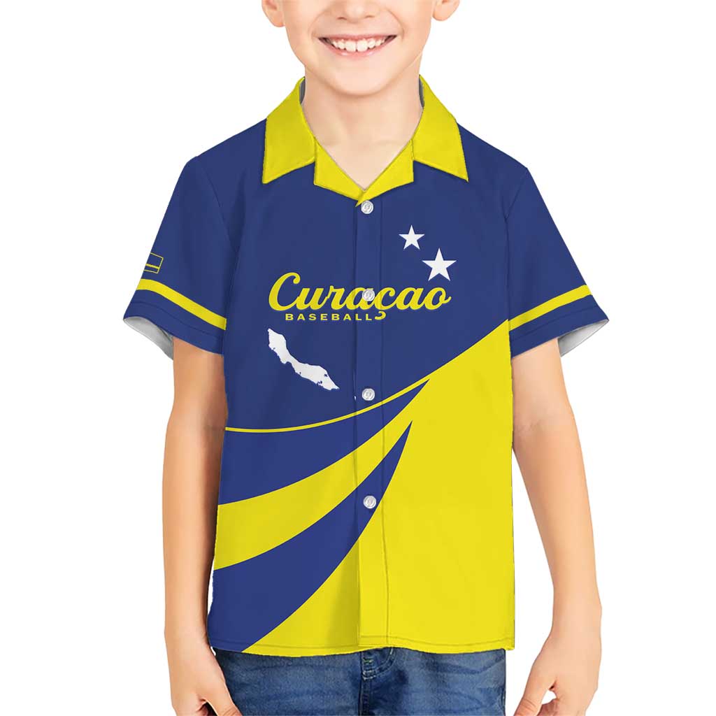 Custom Baseball Curacao Kid Hawaiian Shirt Go Champions Korsou Curve Vibes - Wonder Print Shop