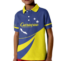 Custom Baseball Curacao Kid Polo Shirt Go Champions Korsou Curve Vibes - Wonder Print Shop