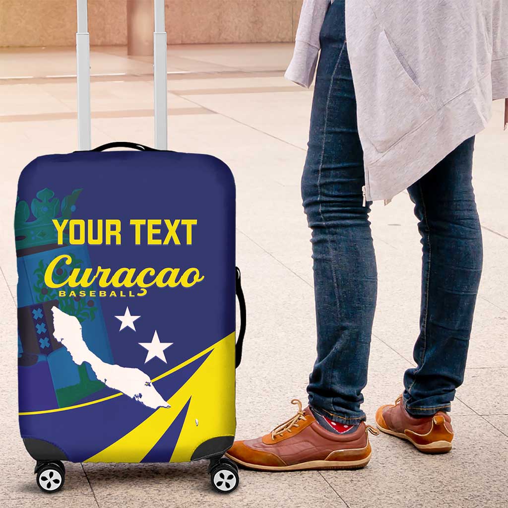Custom Baseball Curacao Luggage Cover Go Champions Korsou Curve Vibes - Wonder Print Shop