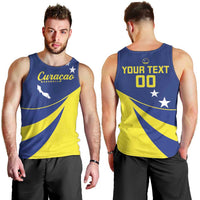 Custom Baseball Curacao Men Tank Top Go Champions Korsou Curve Vibes - Wonder Print Shop