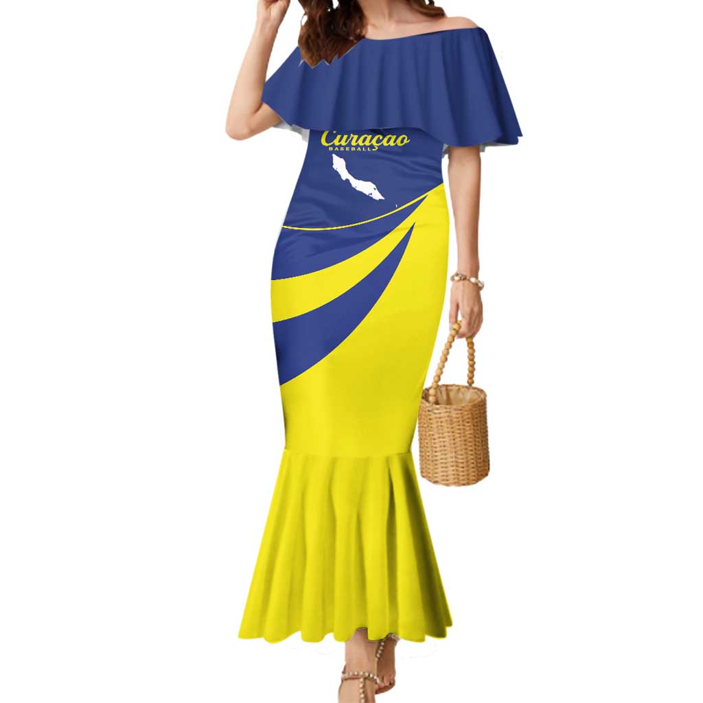 Custom Baseball Curacao Mermaid Dress Go Champions Korsou Curve Vibes - Wonder Print Shop