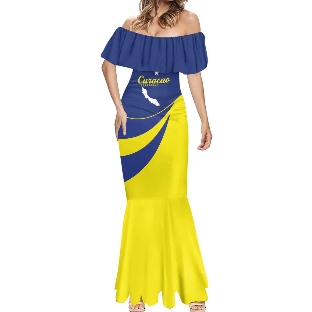 Custom Baseball Curacao Mermaid Dress Go Champions Korsou Curve Vibes - Wonder Print Shop