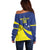 Custom Baseball Curacao Off Shoulder Sweater Go Champions Korsou Curve Vibes - Wonder Print Shop
