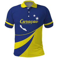 Custom Baseball Curacao Polo Shirt Go Champions Korsou Curve Vibes - Wonder Print Shop