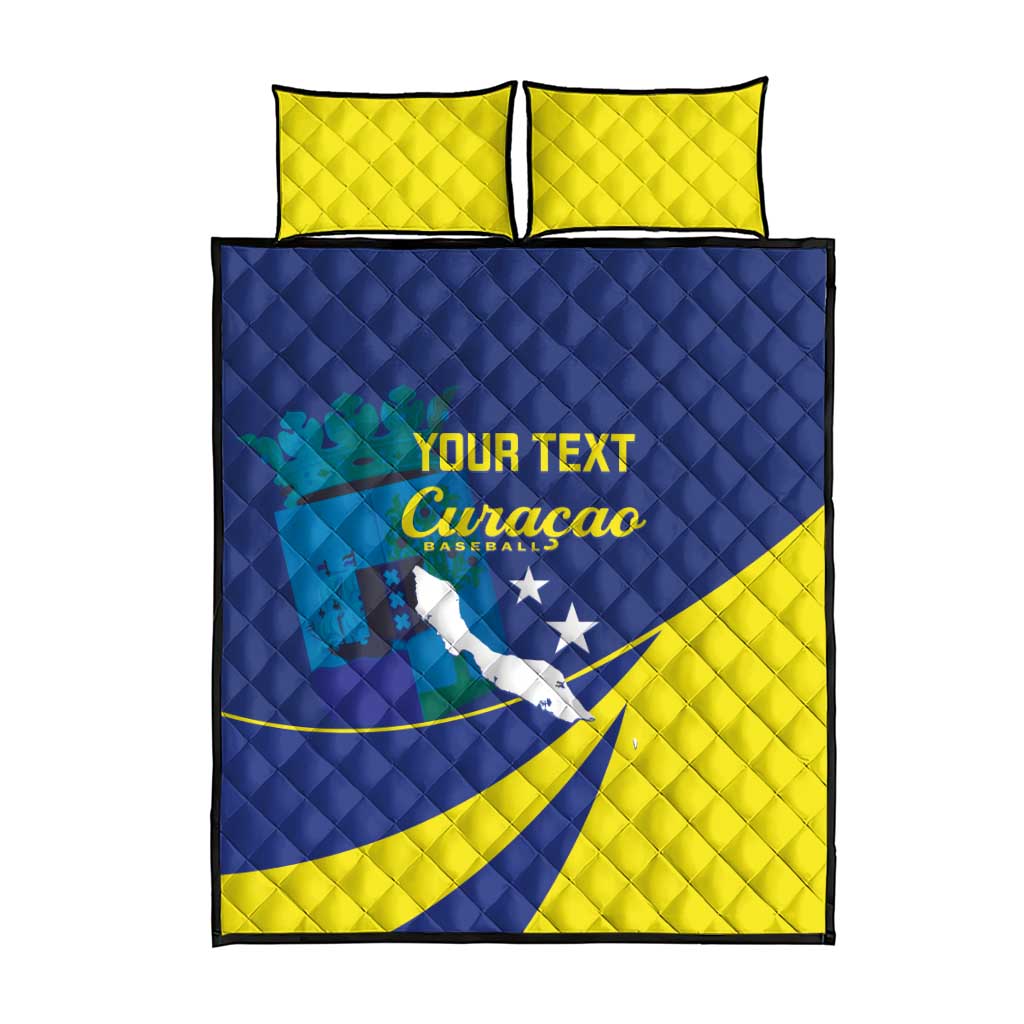Custom Baseball Curacao Quilt Bed Set Go Champions Korsou Curve Vibes - Wonder Print Shop