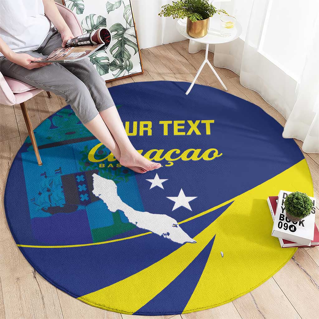 Custom Baseball Curacao Round Carpet Go Champions Korsou Curve Vibes - Wonder Print Shop