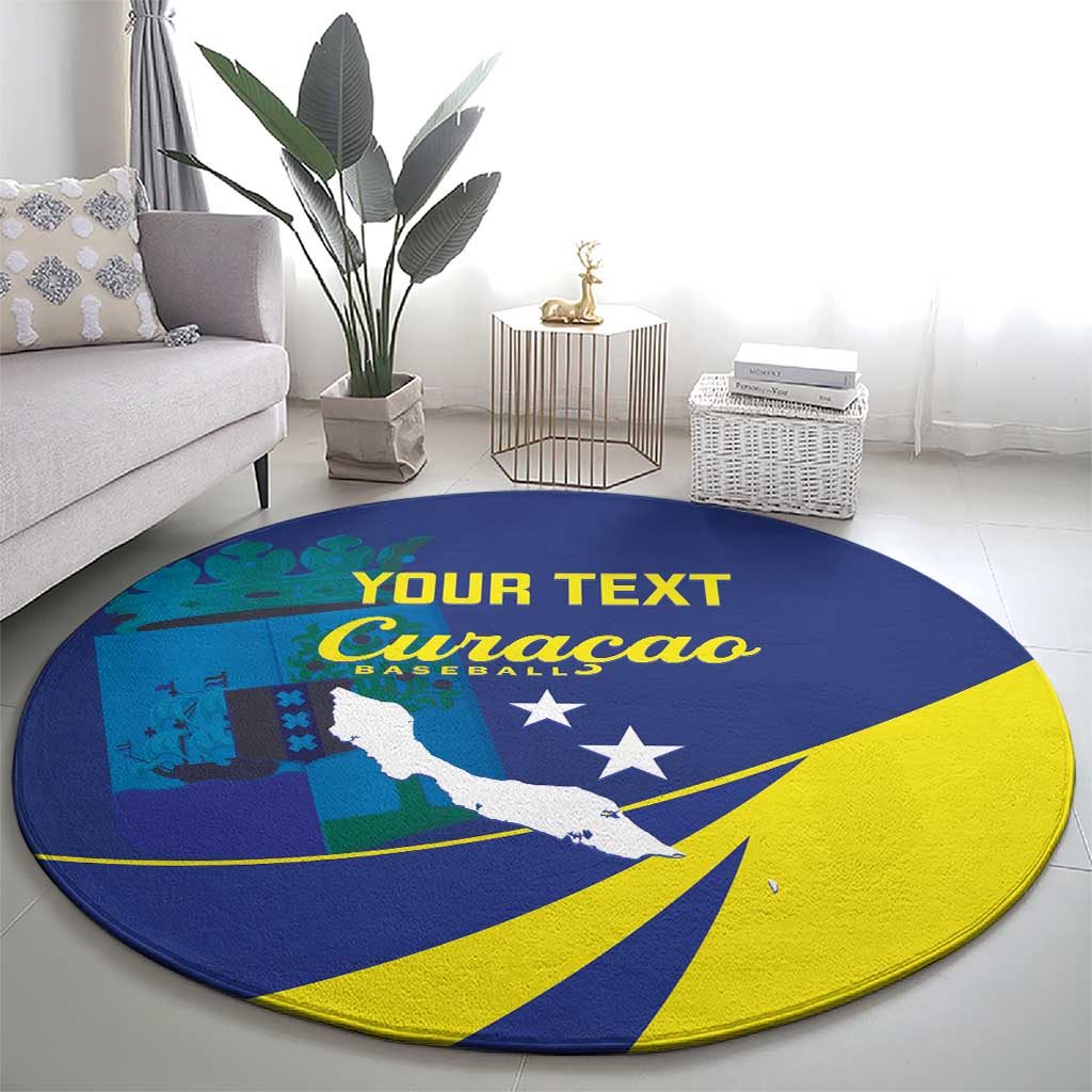 Custom Baseball Curacao Round Carpet Go Champions Korsou Curve Vibes - Wonder Print Shop