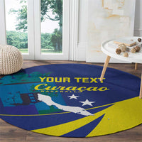 Custom Baseball Curacao Round Carpet Go Champions Korsou Curve Vibes - Wonder Print Shop