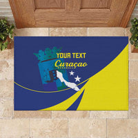 Custom Baseball Curacao Rubber Doormat Go Champions Korsou Curve Vibes - Wonder Print Shop