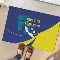 Custom Baseball Curacao Rubber Doormat Go Champions Korsou Curve Vibes - Wonder Print Shop