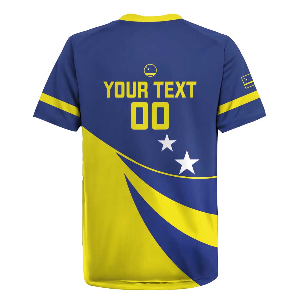 Custom Baseball Curacao Rugby Jersey Go Champions Korsou Curve Vibes - Wonder Print Shop