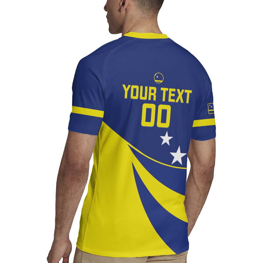 Custom Baseball Curacao Rugby Jersey Go Champions Korsou Curve Vibes - Wonder Print Shop
