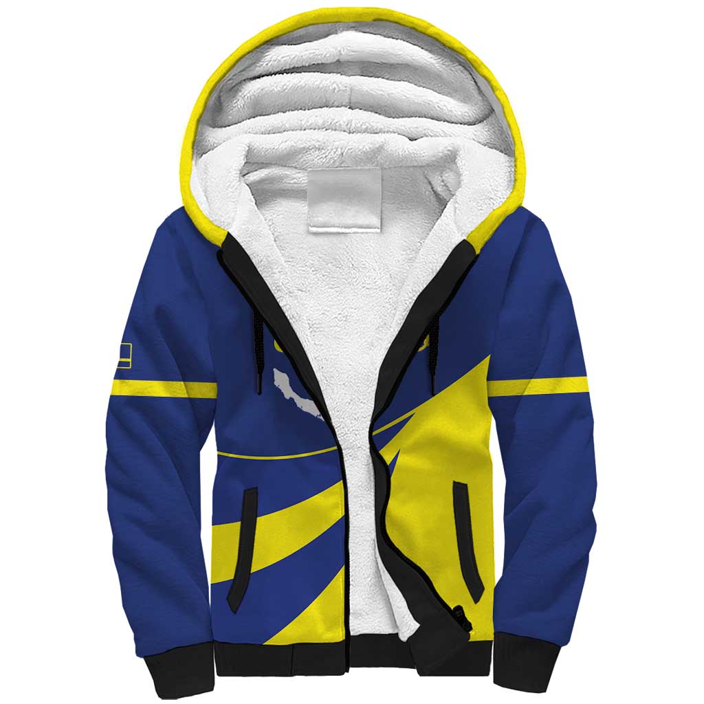 Custom Baseball Curacao Sherpa Hoodie Go Champions Korsou Curve Vibes - Wonder Print Shop