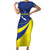 Custom Baseball Curacao Short Sleeve Bodycon Dress Go Champions Korsou Curve Vibes - Wonder Print Shop