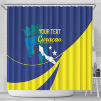 Custom Baseball Curacao Shower Curtain Go Champions Korsou Curve Vibes - Wonder Print Shop