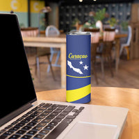 Custom Baseball Curacao Skinny Tumbler Go Champions Korsou Curve Vibes - Wonder Print Shop