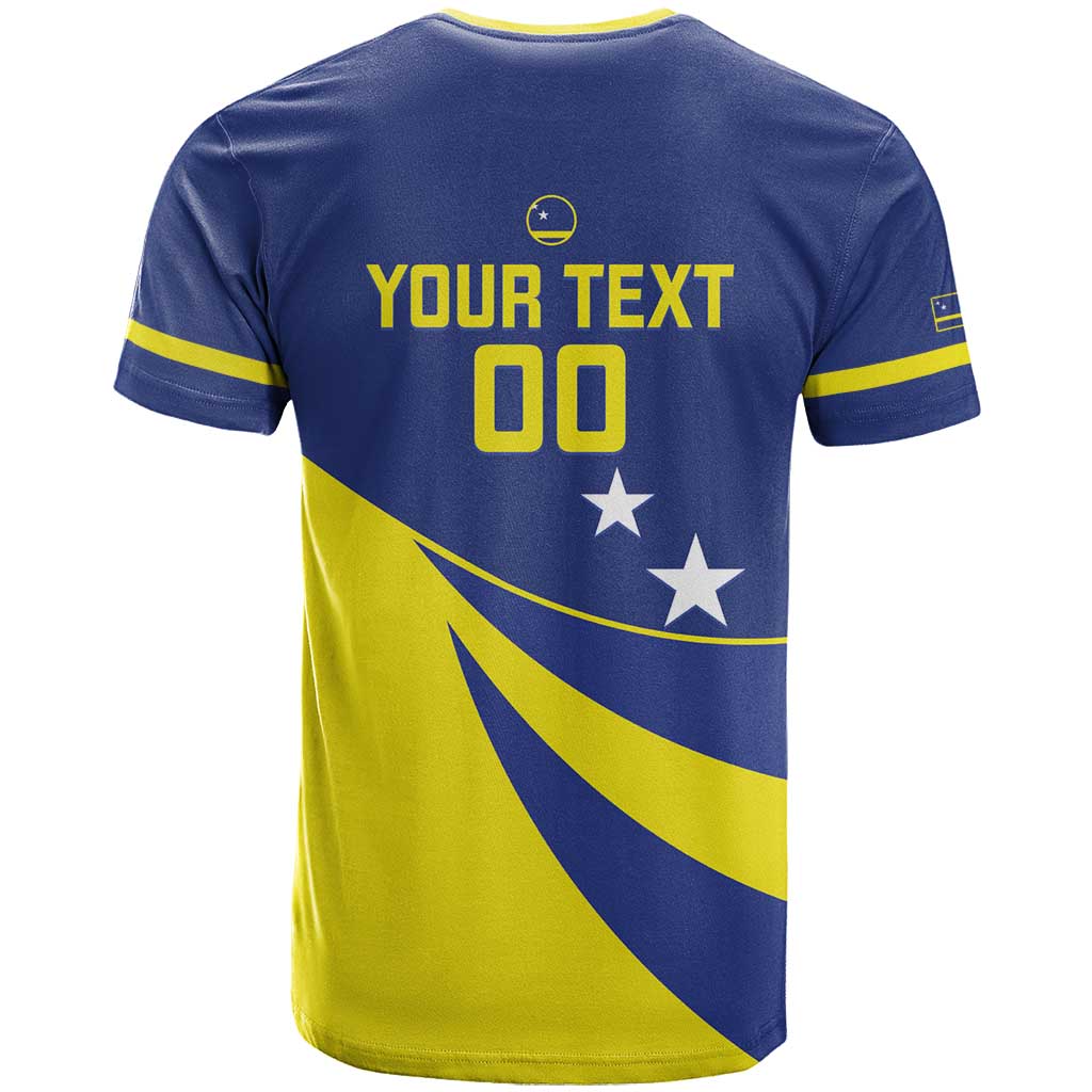 Custom Baseball Curacao T Shirt Go Champions Korsou Curve Vibes - Wonder Print Shop