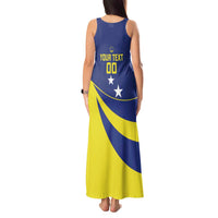 Custom Baseball Curacao Tank Maxi Dress Go Champions Korsou Curve Vibes - Wonder Print Shop