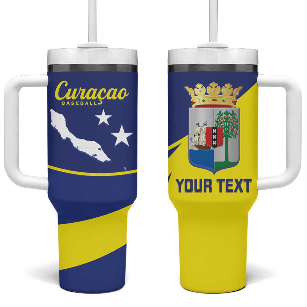 Custom Baseball Curacao Tumbler With Handle Go Champions Korsou Curve Vibes - Wonder Print Shop