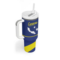 Custom Baseball Curacao Tumbler With Handle Go Champions Korsou Curve Vibes - Wonder Print Shop